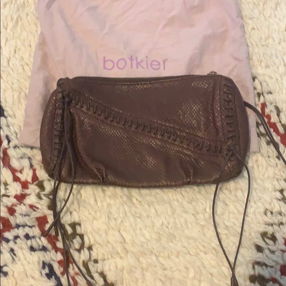 Botkier Leather stitch clutch. Brand new.